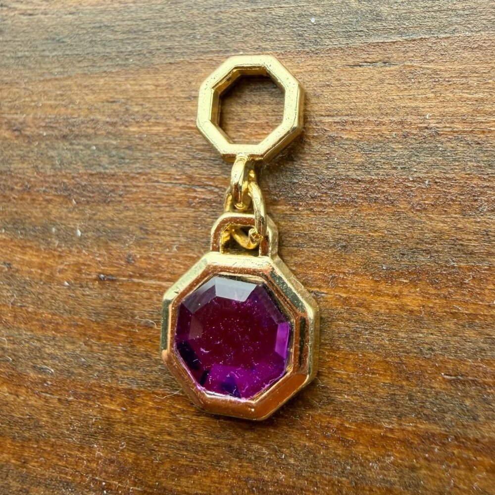 Effy Gold-Tone Amethyst Charm - Picture 3 of 6